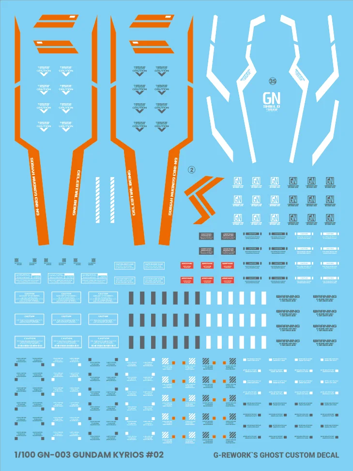 G-rework Decal MG #214 Gundam Kyrios