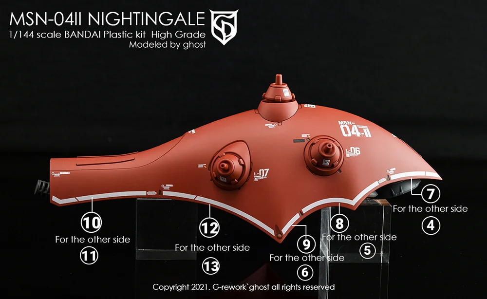 G-rework Decal HGUC #240 Nightingale