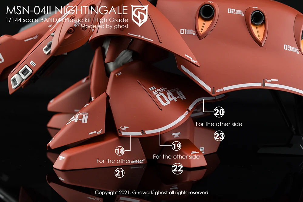 G-rework Decal HGUC #240 Nightingale
