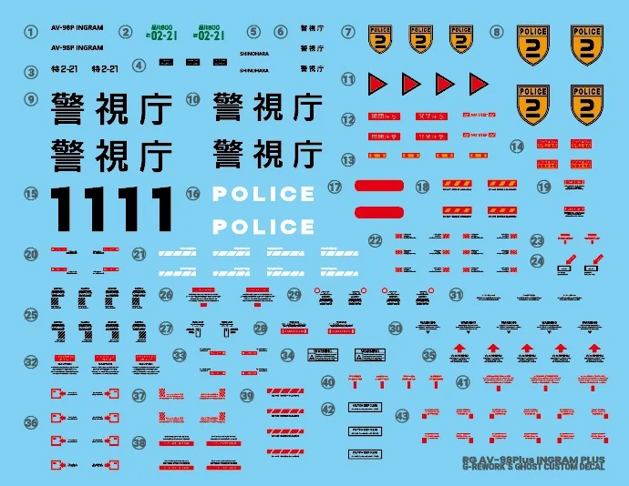 G-rework Decal RGPP AV-98Plus (Ingram Plus)