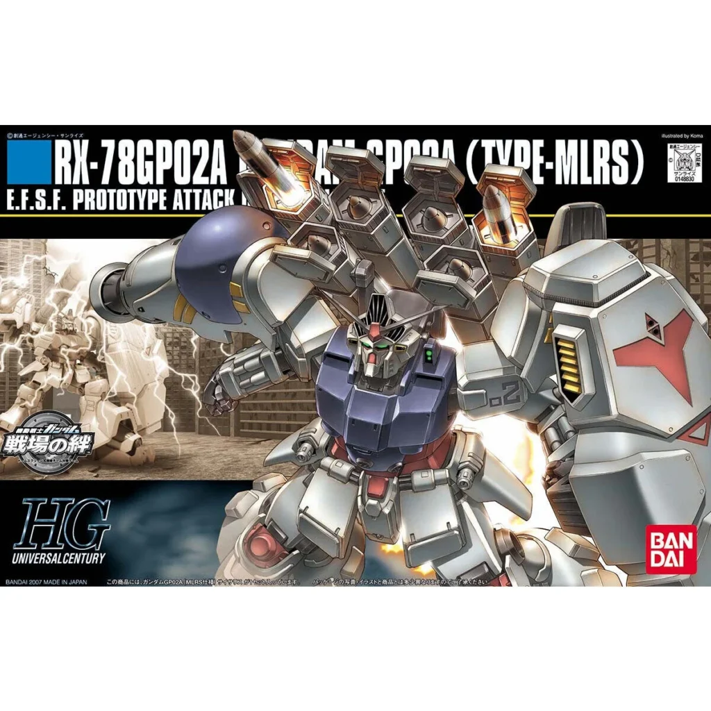 [Box Damaged] HGUC #075 Gundam GP02A (Type-MLRS)