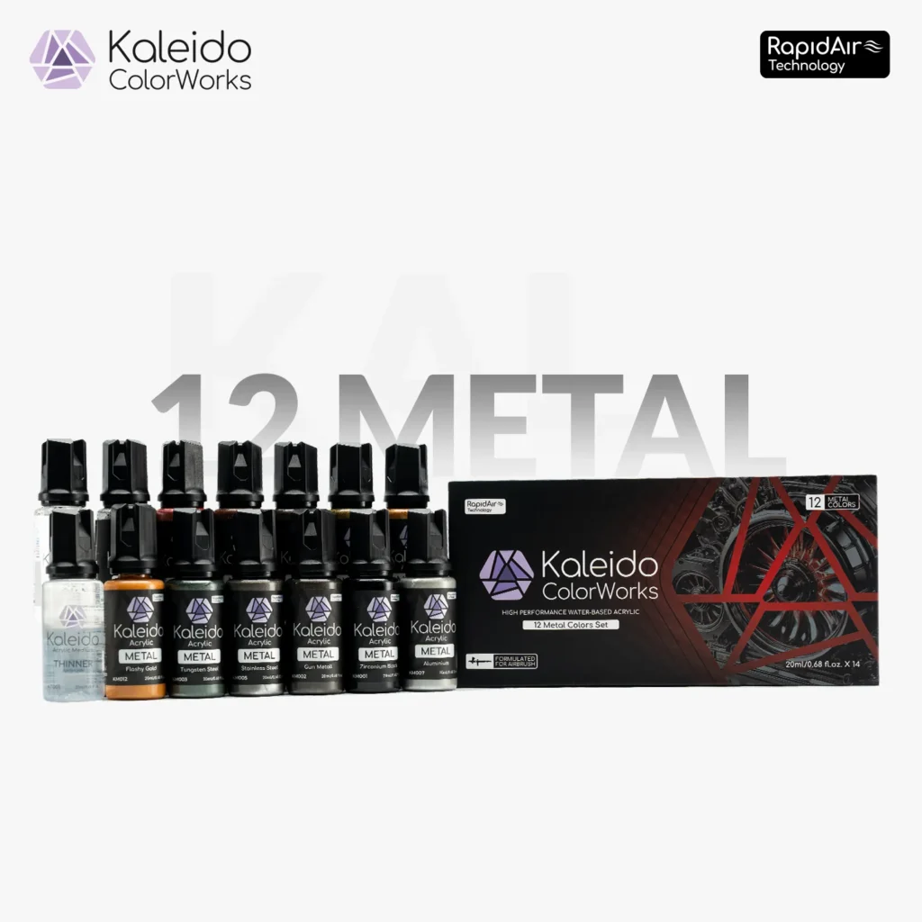 12 Metal Colours Set