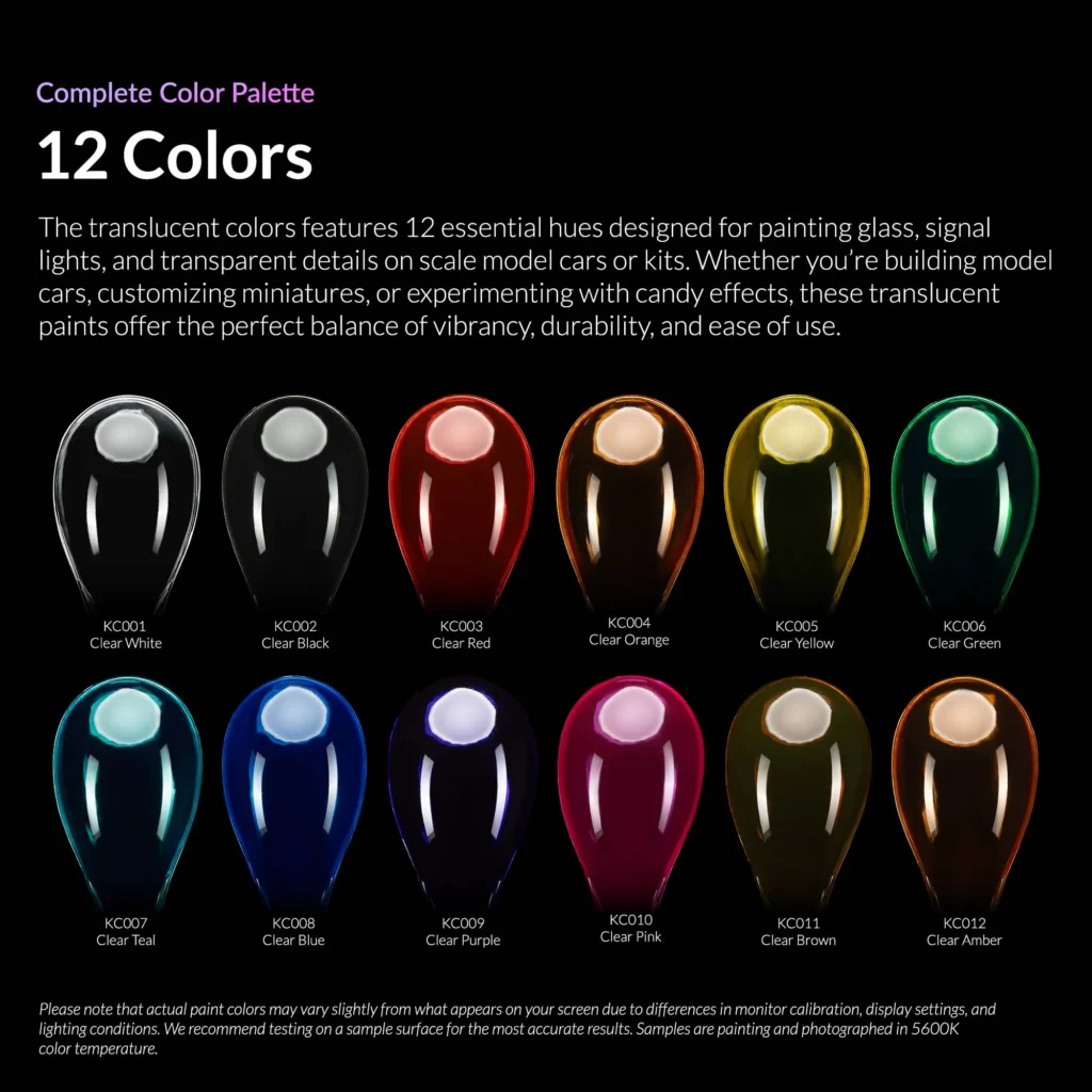 Translucent Colours KC001-KC012